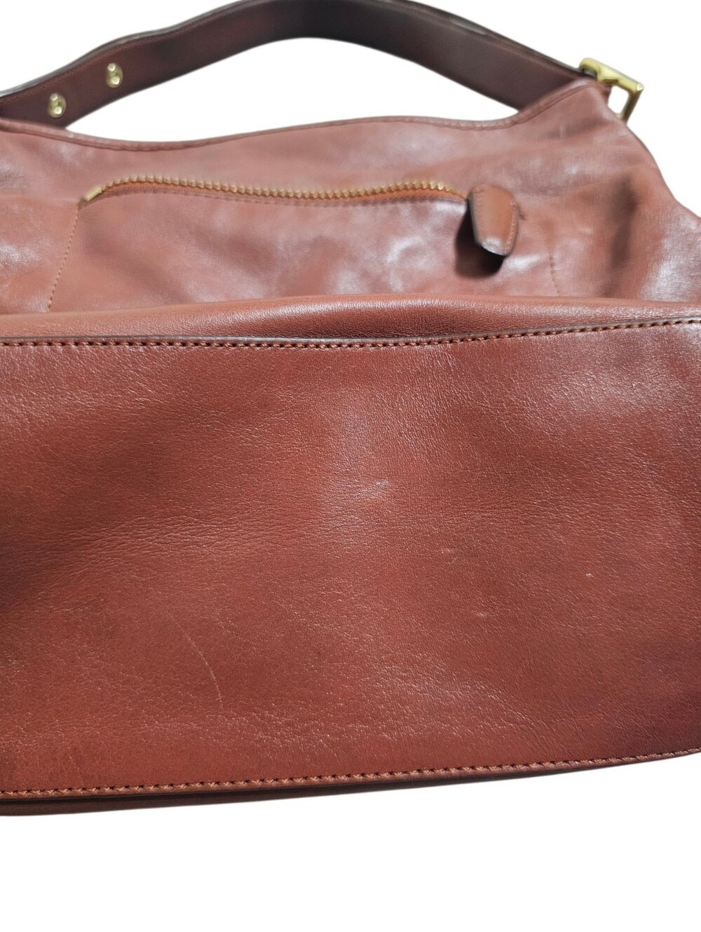 COACH Legacy Tassel Duffle 19889 Leather Brown Shoulder/Crossbody Bag - Picture 6 of 12